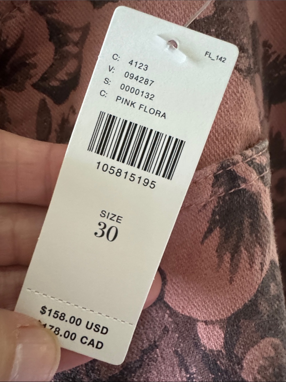 NWT ANTHROPOLOGIE ADI PINK FLORAL LINEN BLEND PANTS. SIZE 30. - Picture 5 of 12